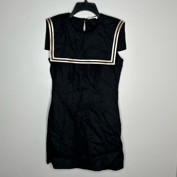 Dôen Monroe Linen Black Mini Dress - Picture 2 of 7